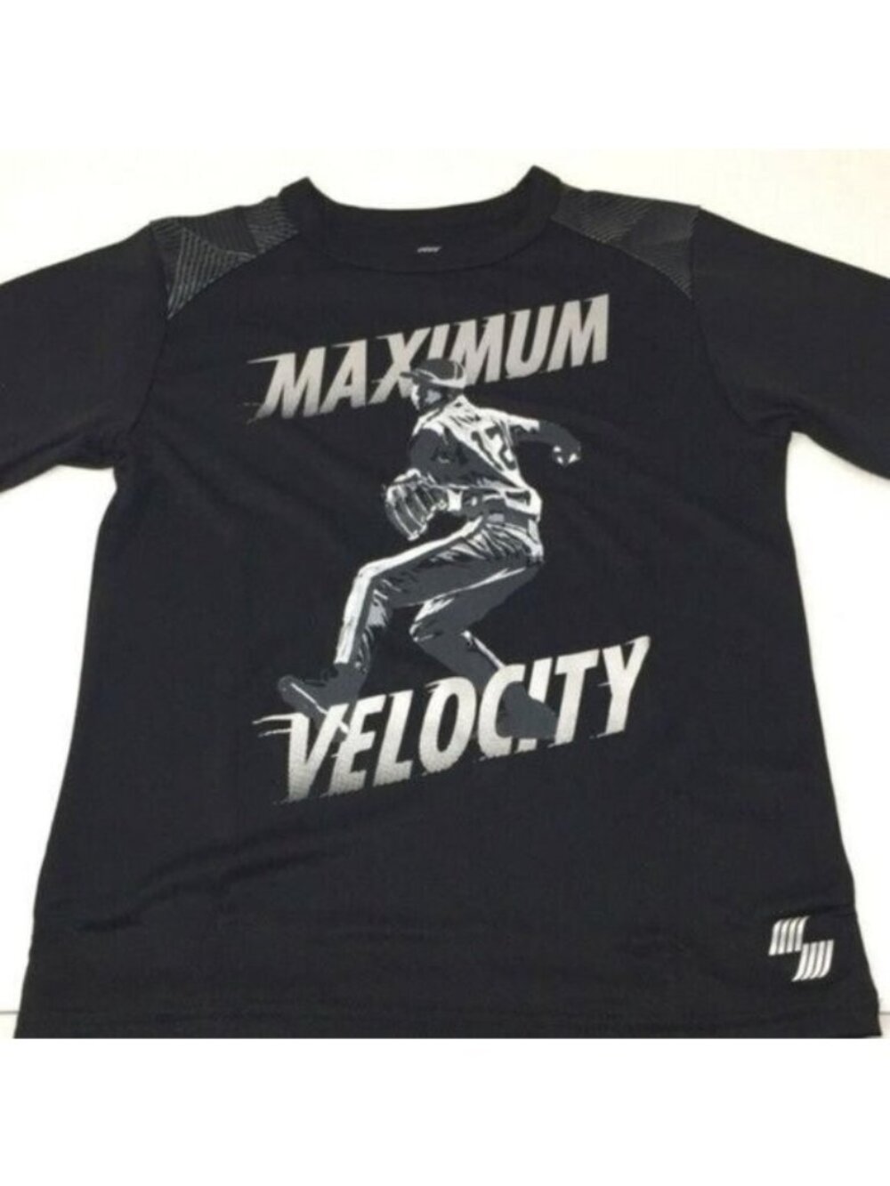 Boys Childrens Place Boy SML 5/6 Crew Top Black SS Maximum Velocity NWT - Picture 4 of 8